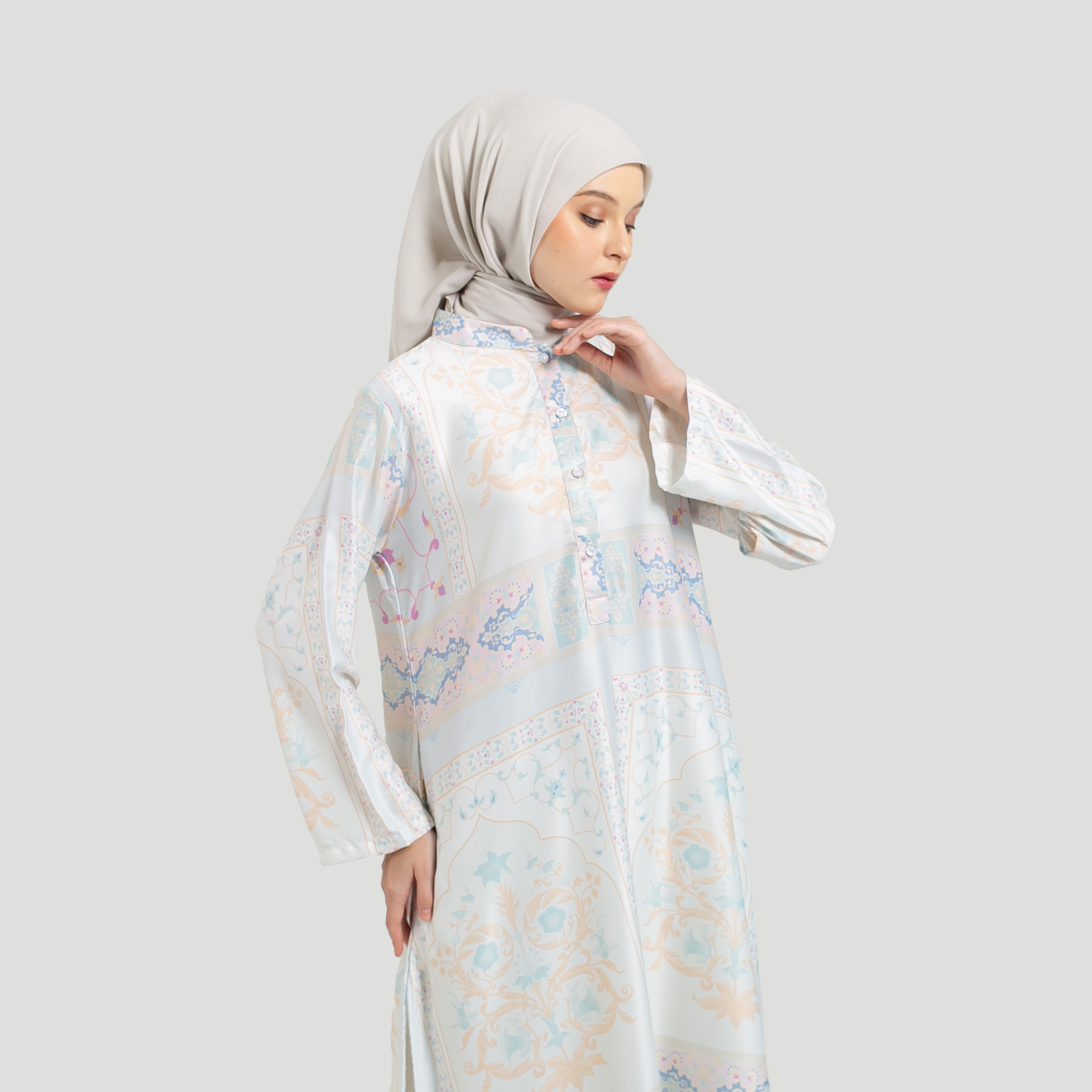 NEW MIDI DRESS FULL PRINT AMIRA BY AMEELA.KL