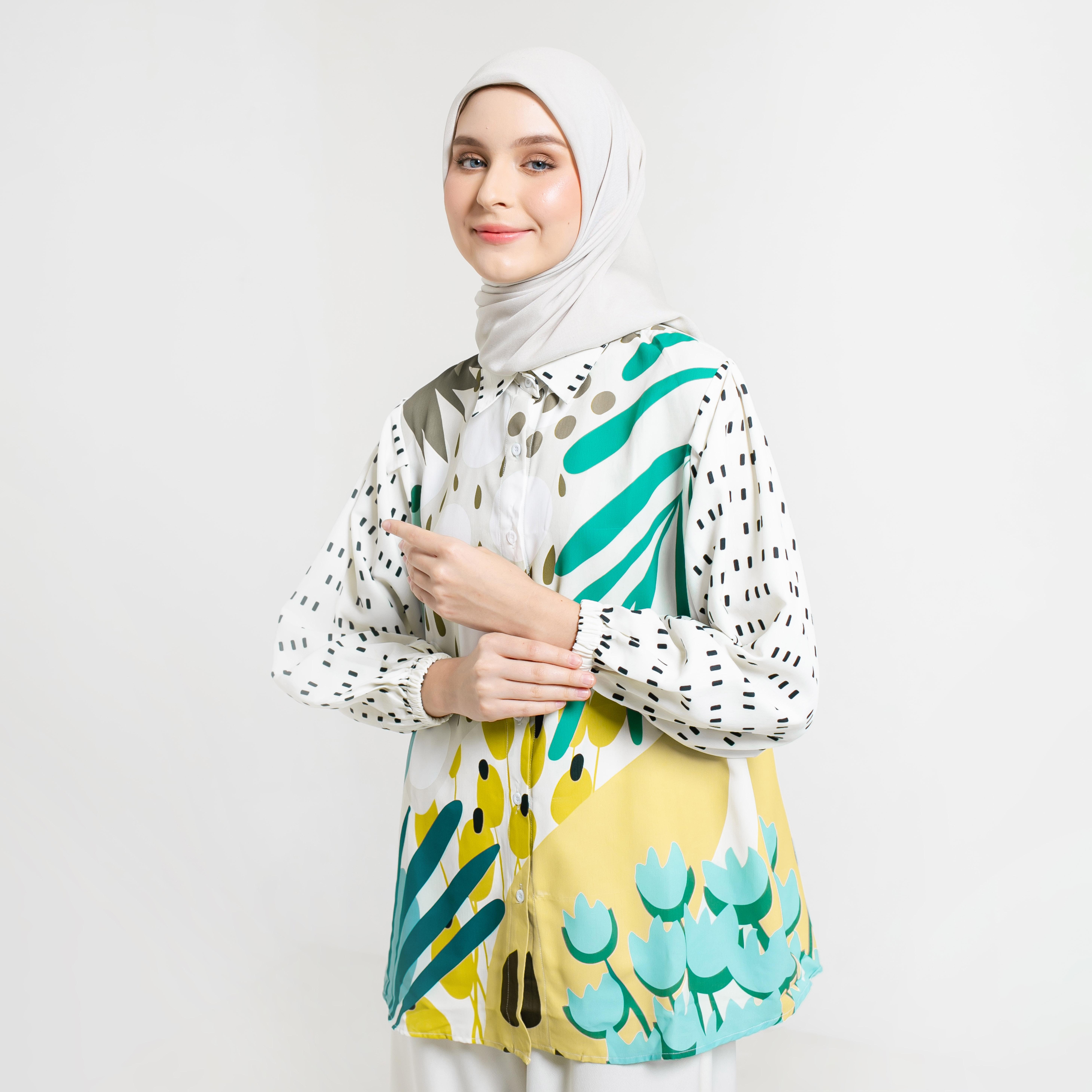 Kemeja Full Print Rumaisya by Ameela.KL