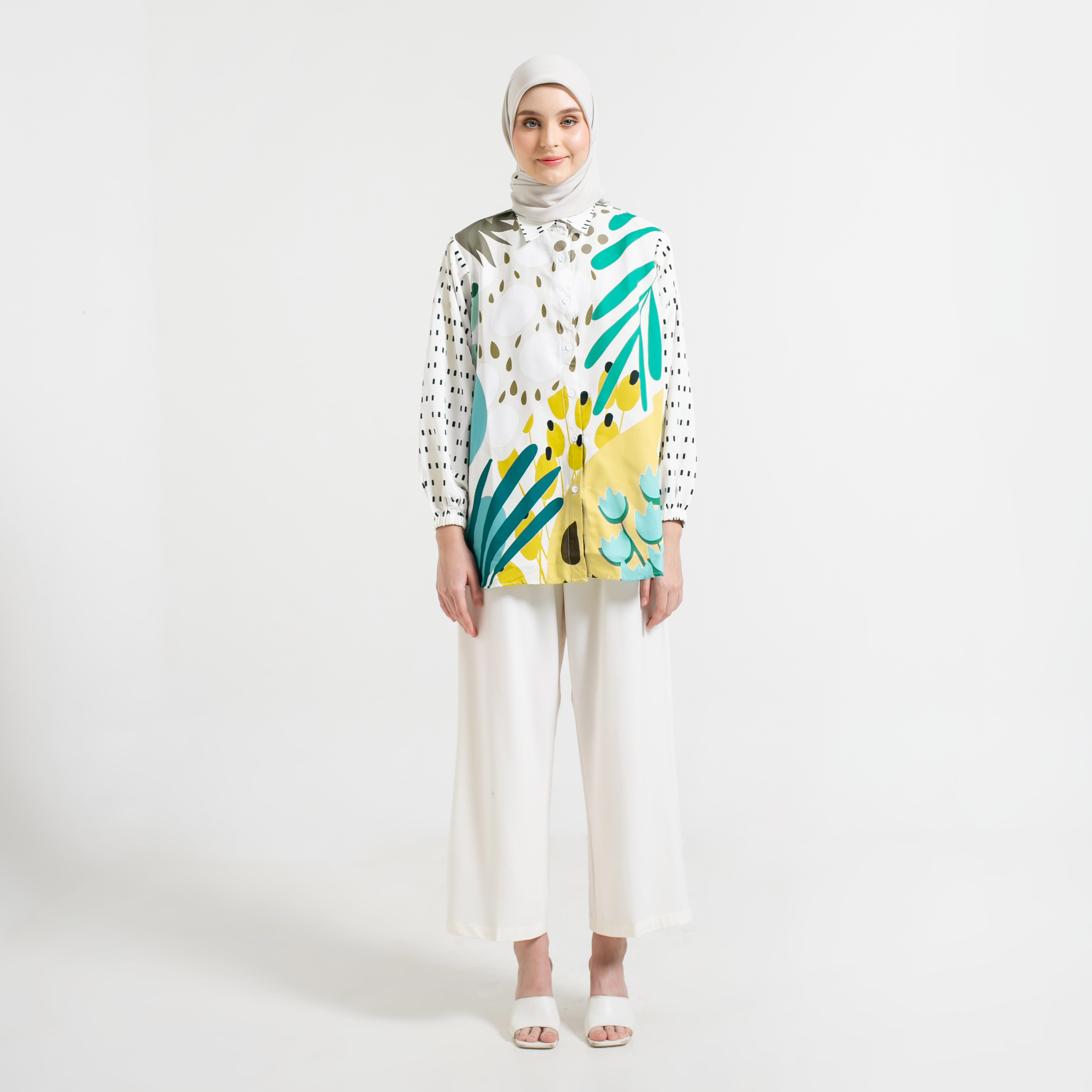 Kemeja Full Print Rumaisya by Ameela.KL