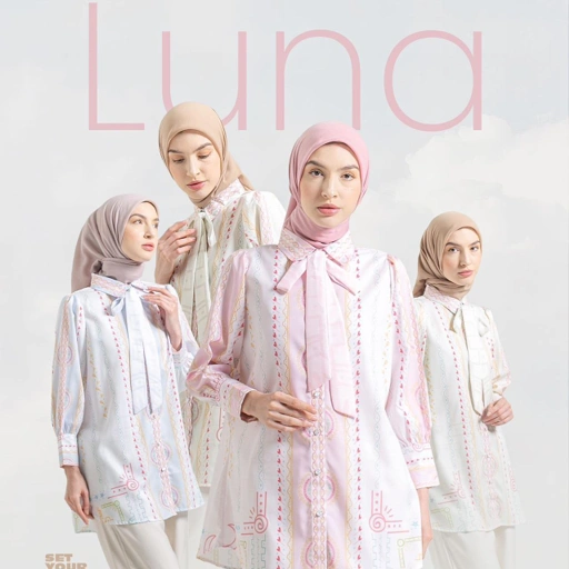 Image of Tunik Full Print Exclusive LUNA by Ameela.KL