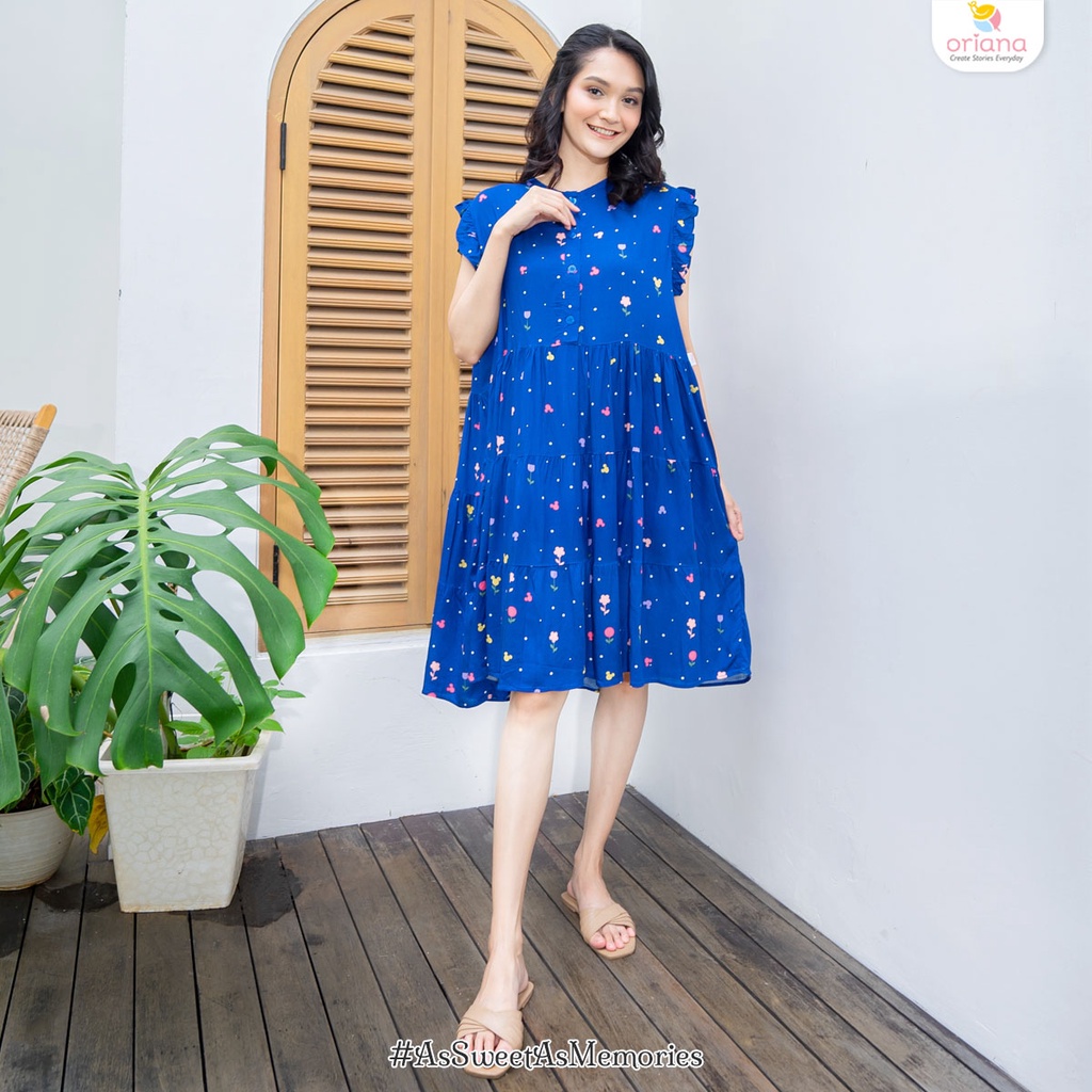 Oriana Homewear Midi Dress MDRF Mickey Mouse Flow Series