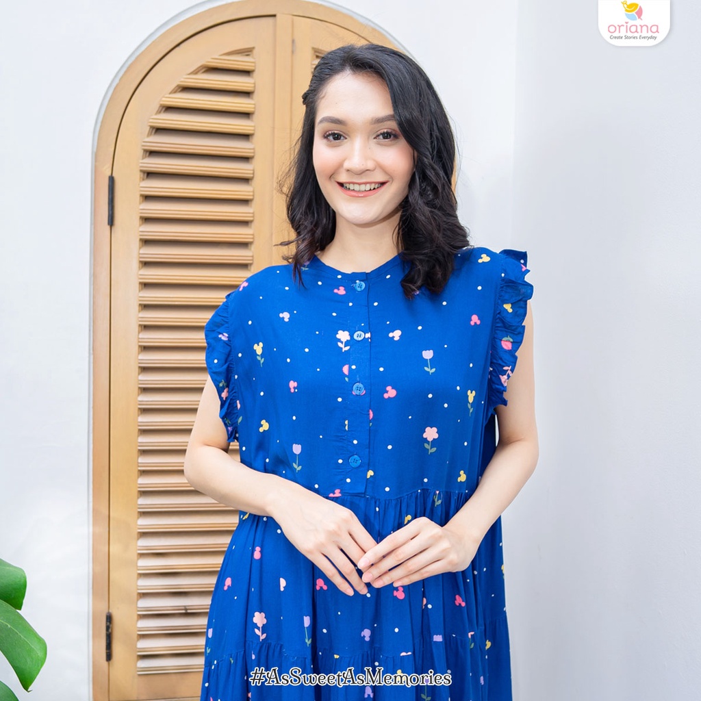 Oriana Homewear Midi Dress MDRF Mickey Mouse Flow Series