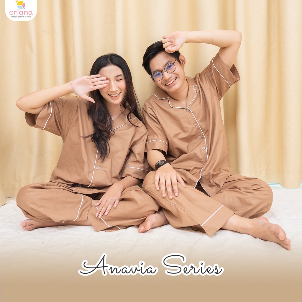 Oriana Sleepwear  Piyama Couple Anavia Series