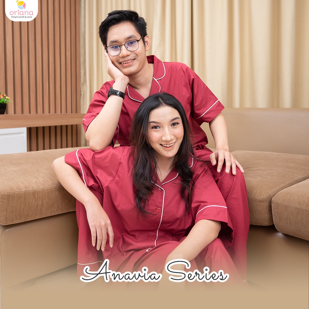 Oriana Sleepwear  Piyama Couple Anavia Series