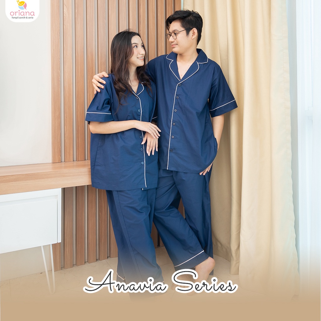 Oriana Sleepwear  Piyama Couple Anavia Series