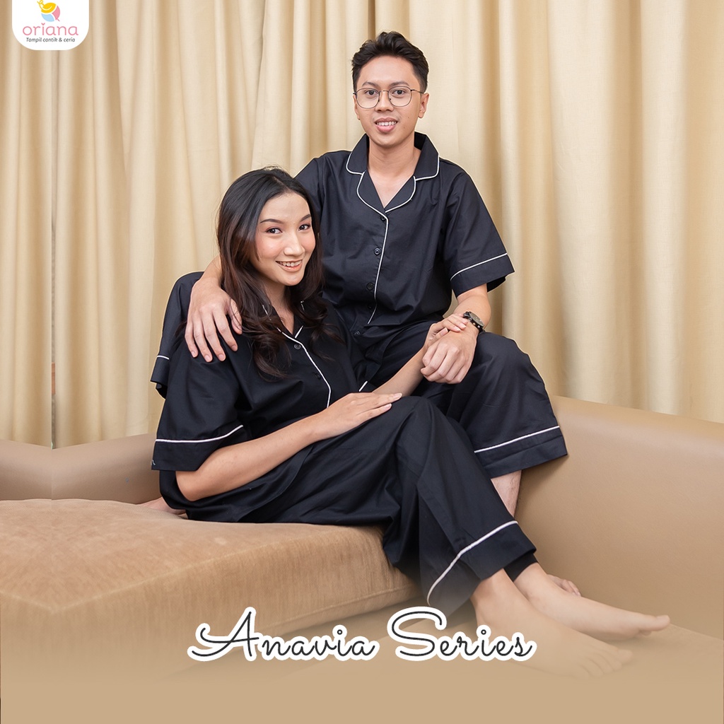 Oriana Sleepwear  Piyama Couple Anavia Series