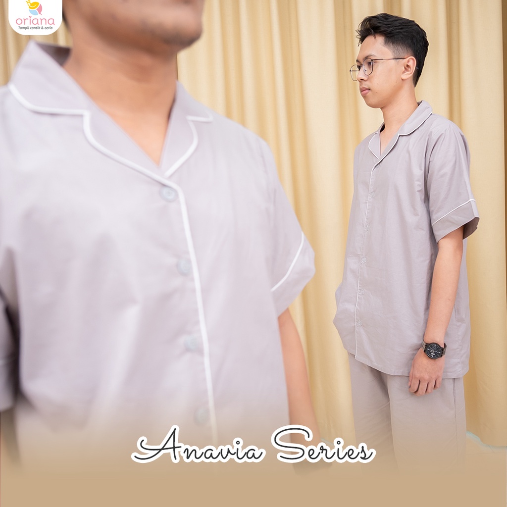 Oriana Sleepwear  Piyama Couple Anavia Series