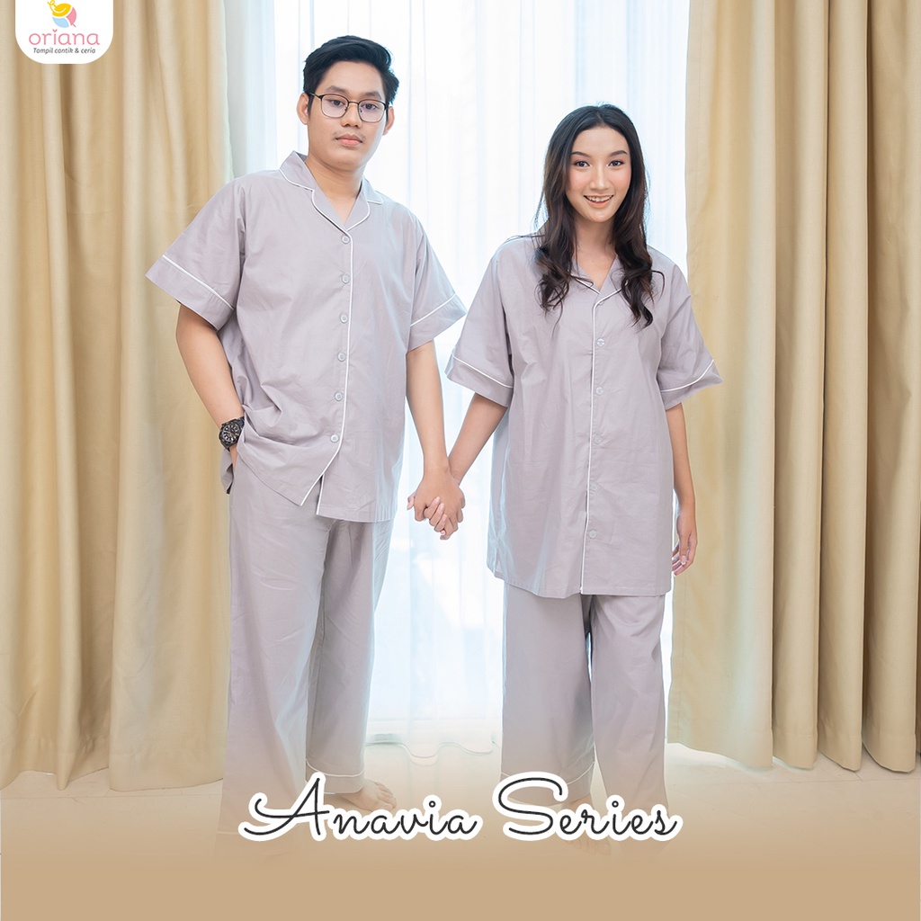 Oriana Sleepwear  Piyama Couple Anavia Series