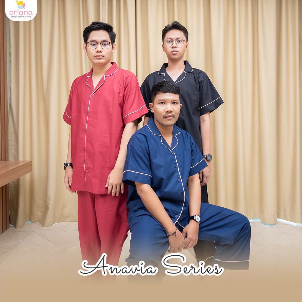 Oriana Sleepwear  Piyama Couple Anavia Series
