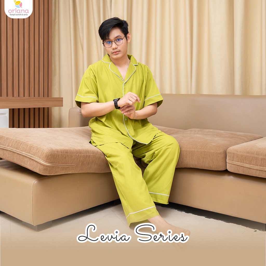 Oriana Sleepwear  Piyama Couple Levia Series