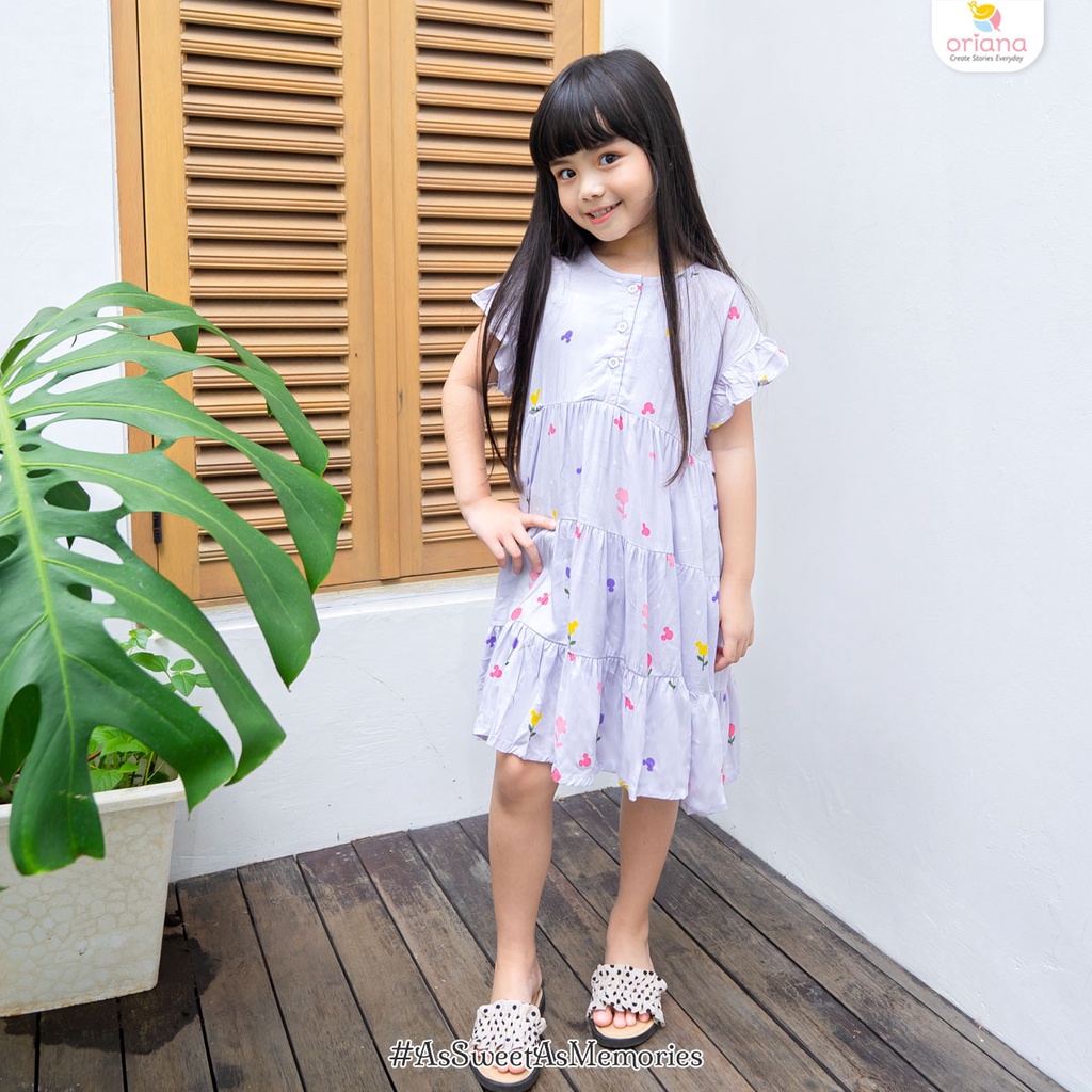 Oriana Homewear Maxi Dress Kids Mickey Mouse Flow Series