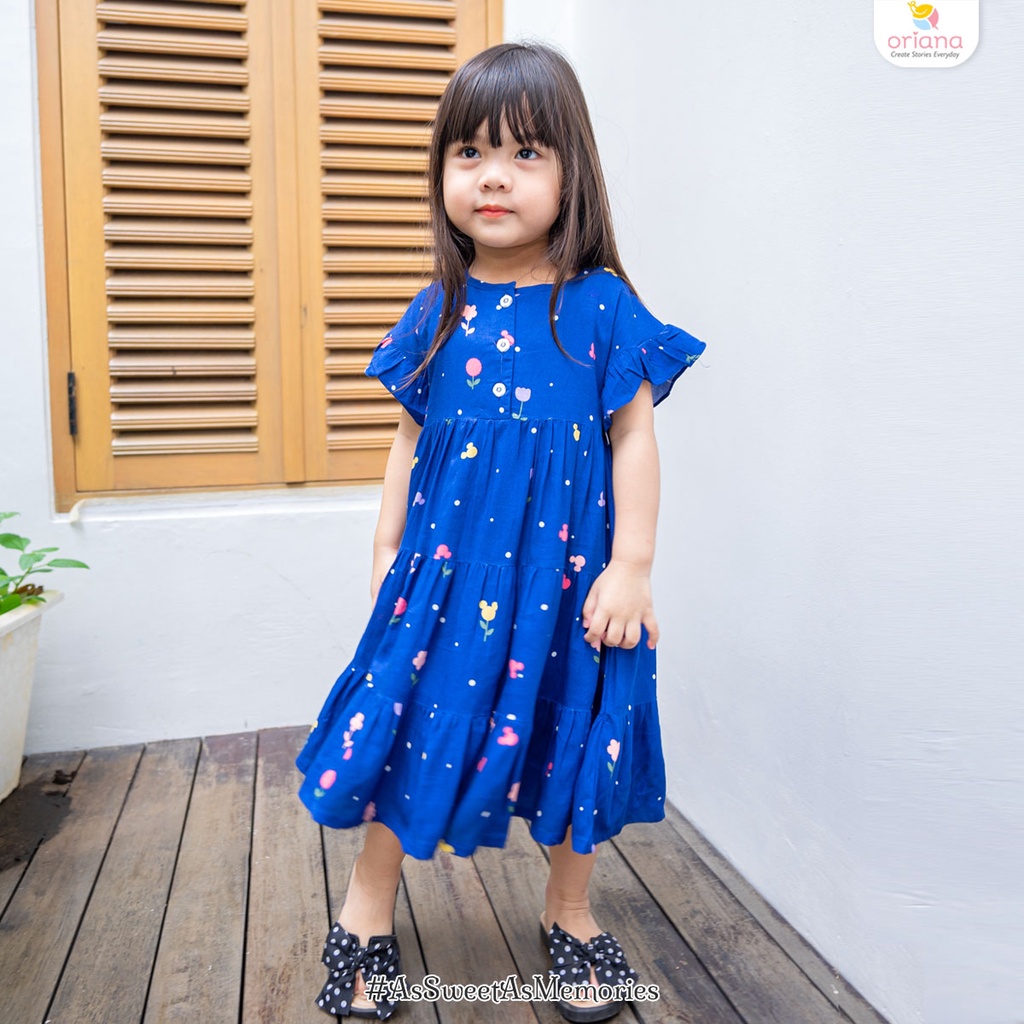 Oriana Homewear Maxi Dress Kids Mickey Mouse Flow Series