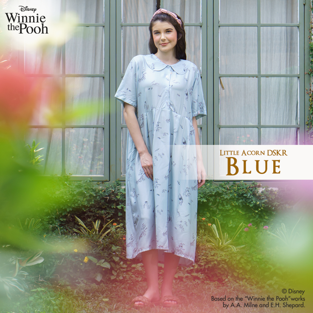 Oriana Homewear Maxi Dress Little Acrons Collar Series