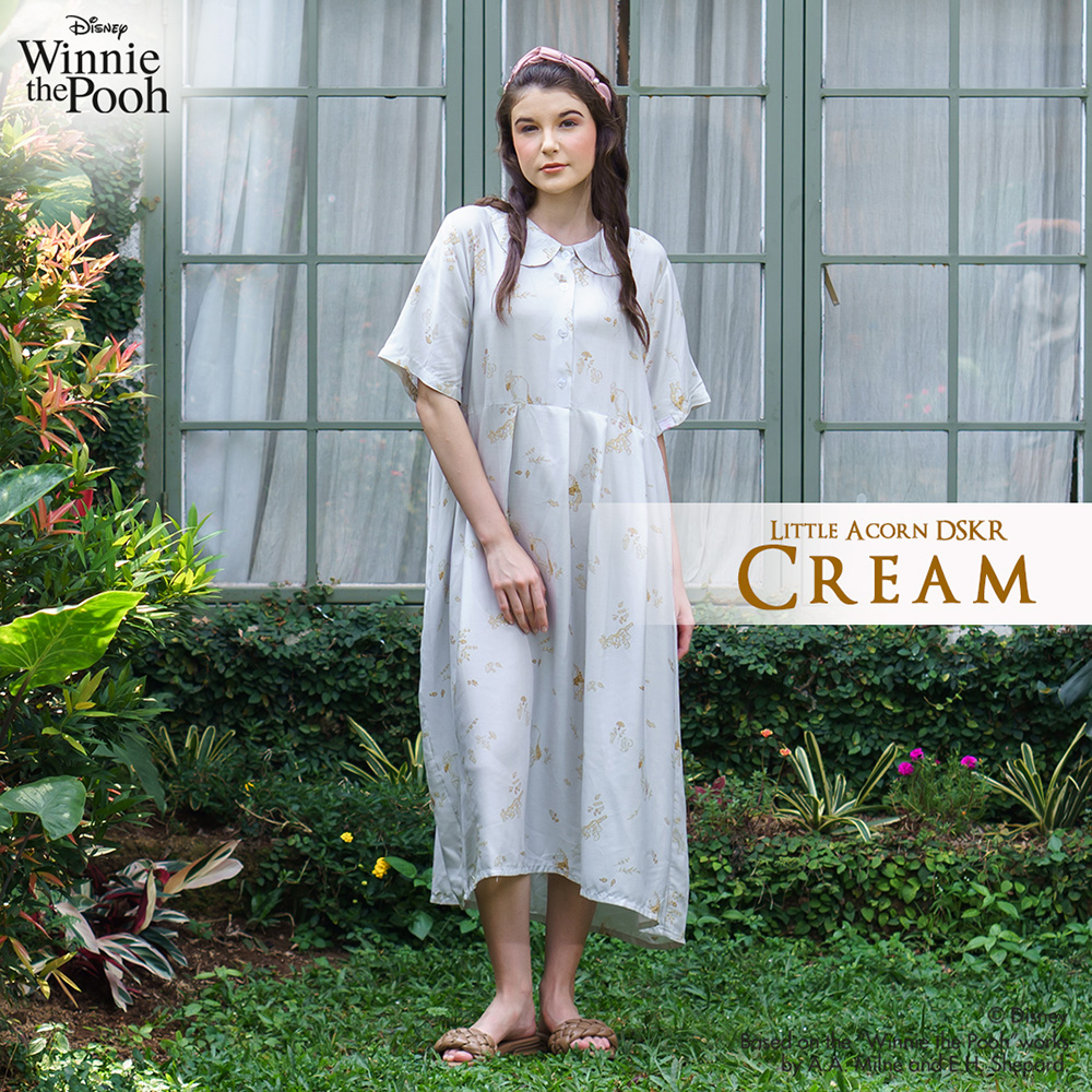 Oriana Homewear Maxi Dress Little Acrons Collar Series