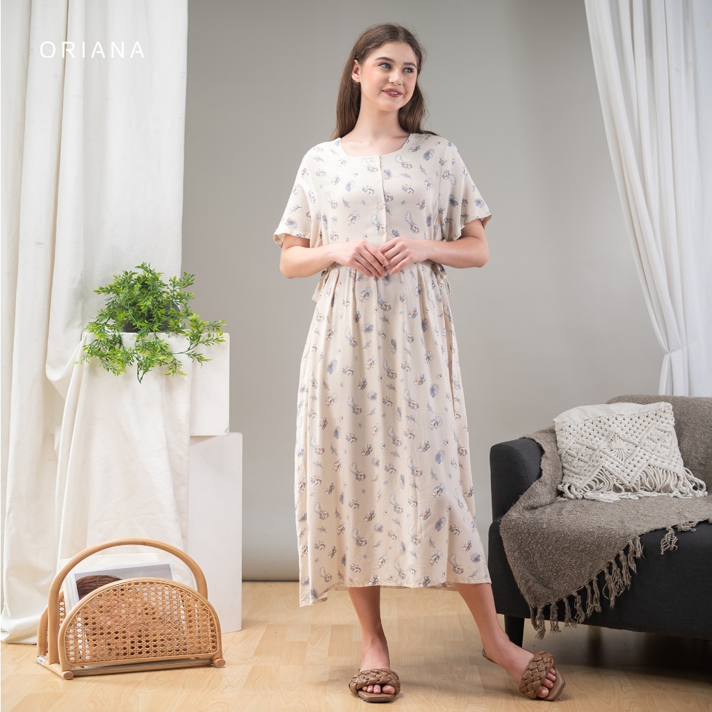 Oriana Dailywear Maxi Dress Daster Busui Cayya Vilina Series