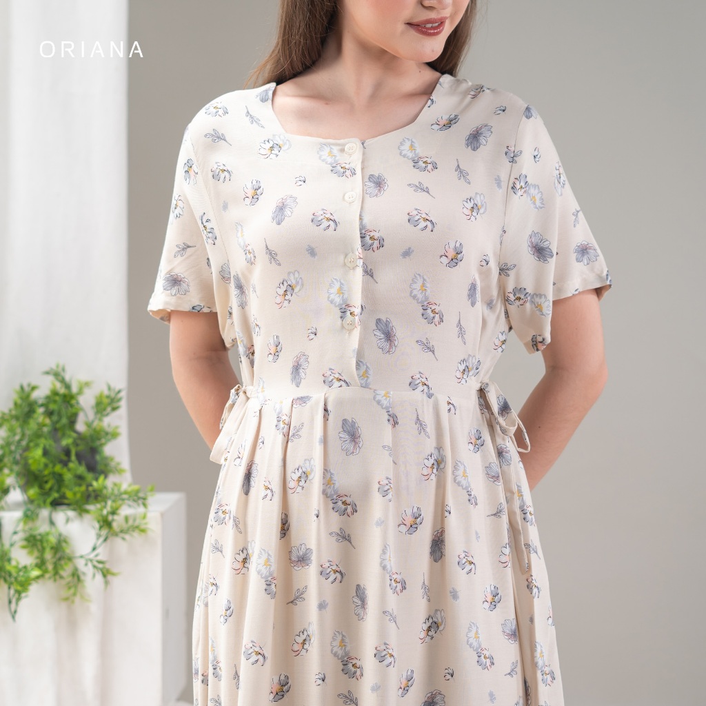 Oriana Dailywear Maxi Dress Daster Busui Cayya Vilina Series