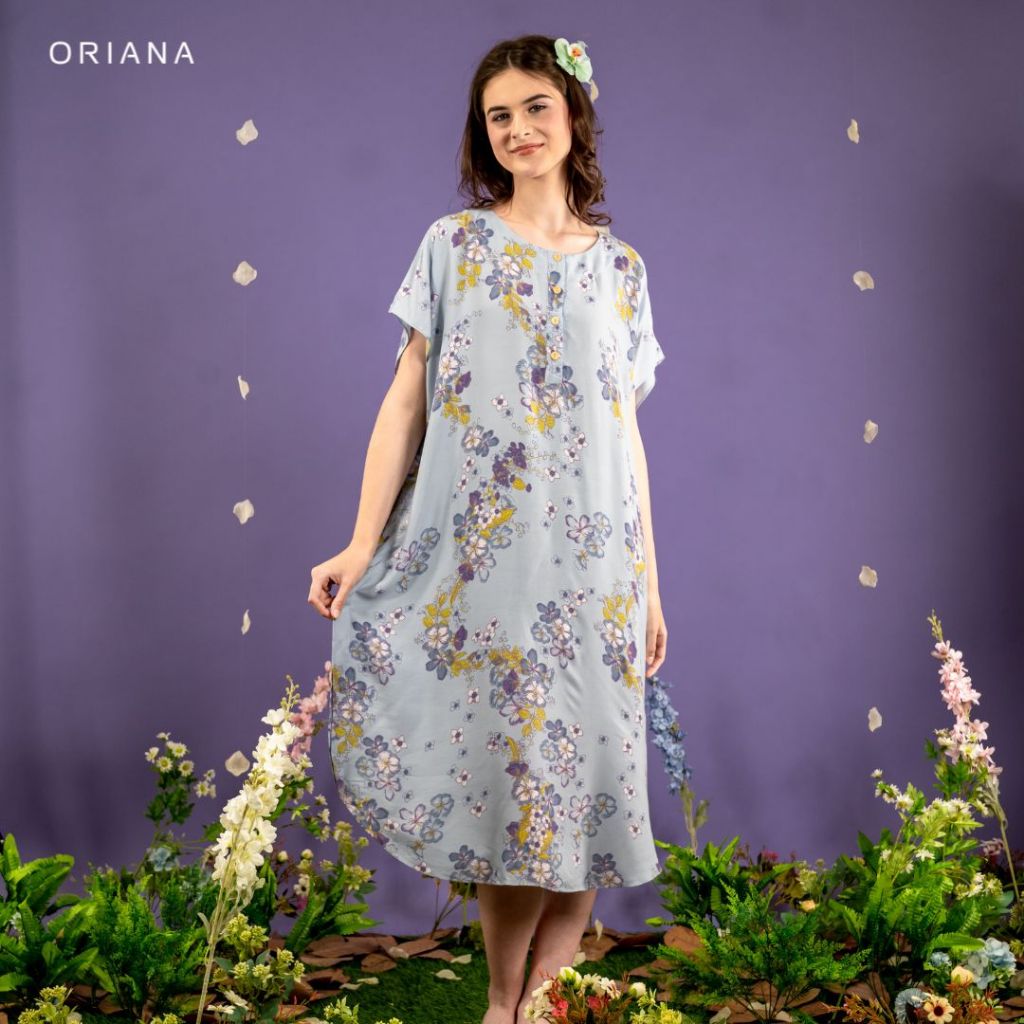 Oriana Homewear Kaftan Anneira Series | Daster Busui Pendek