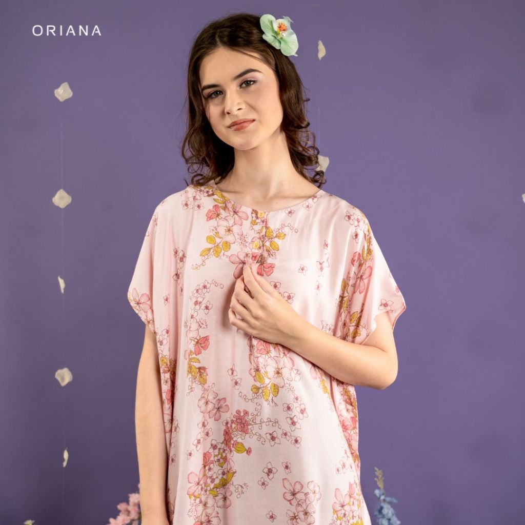Oriana Homewear Kaftan Anneira Series | Daster Busui Pendek