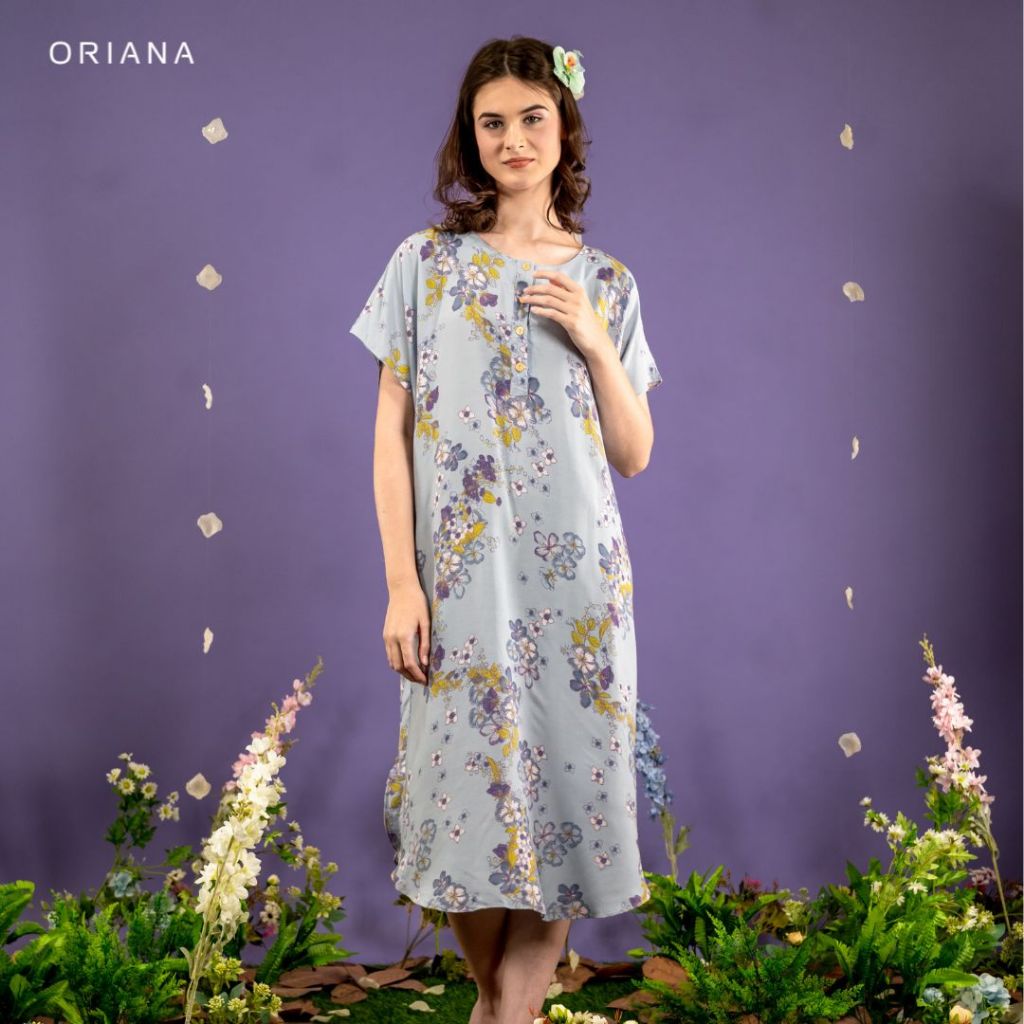 Oriana Homewear Kaftan Anneira Series | Daster Busui Pendek