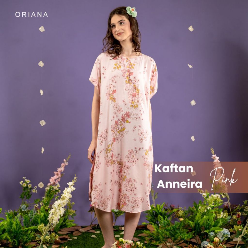 Oriana Homewear Kaftan Anneira Series | Daster Busui Pendek