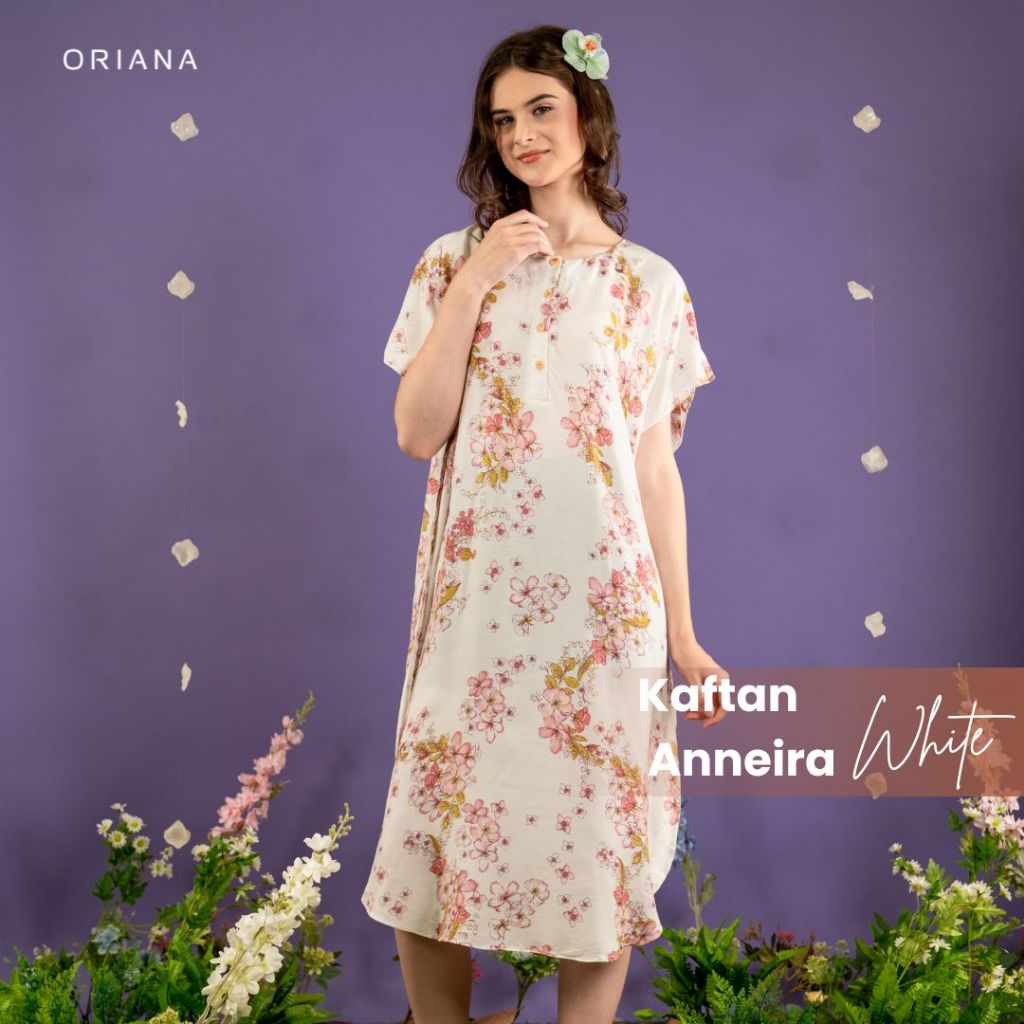 Oriana Homewear Kaftan Anneira Series | Daster Busui Pendek