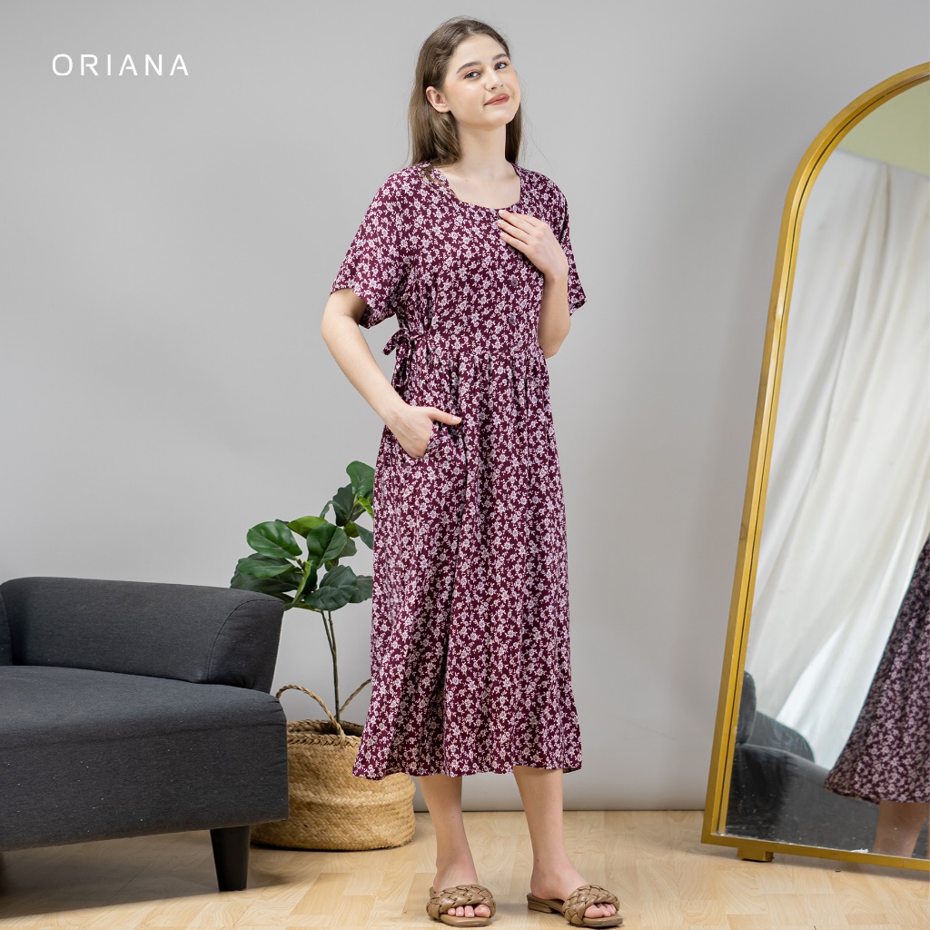 Oriana Dailywear Maxi Dress Daster Busui Cayya Ghaniya Series