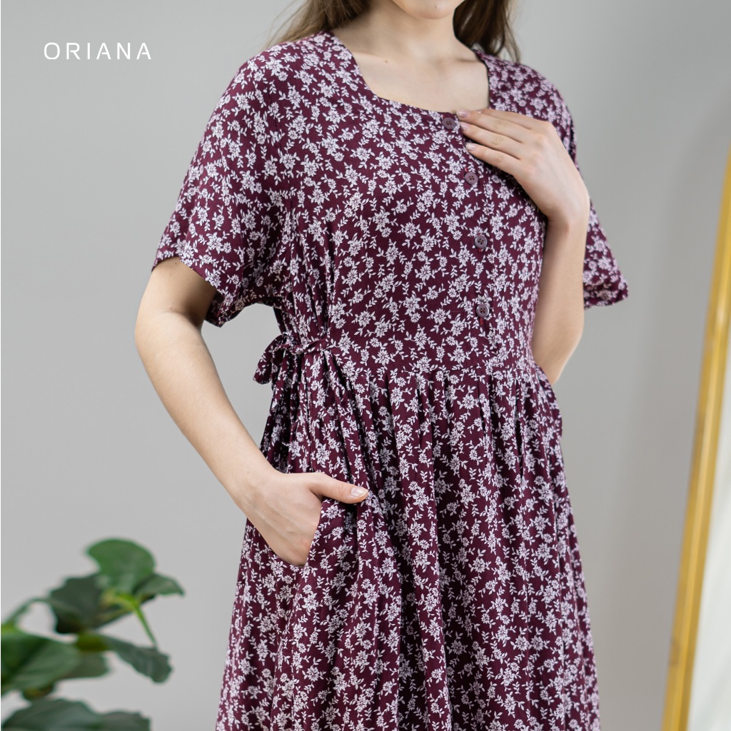 Oriana Dailywear Maxi Dress Daster Busui Cayya Ghaniya Series