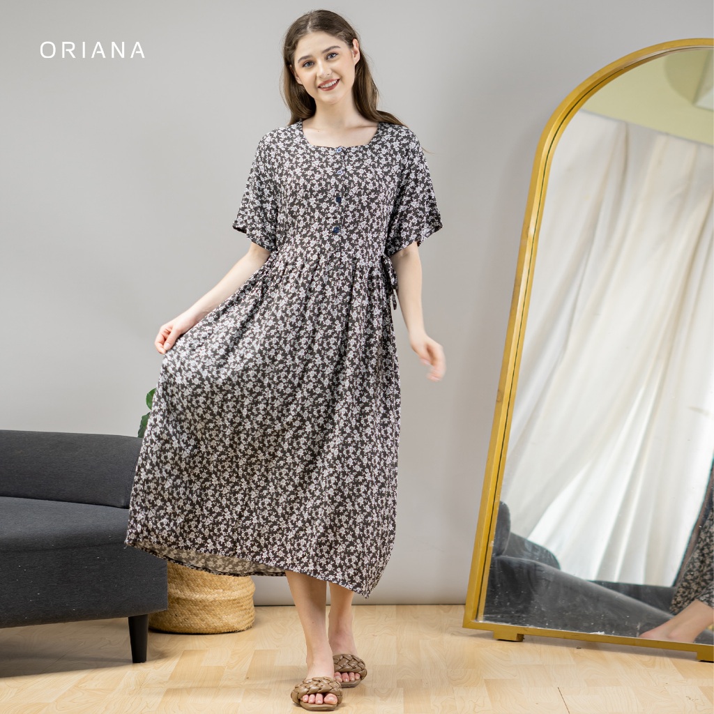 Oriana Dailywear Maxi Dress Daster Busui Cayya Ghaniya Series