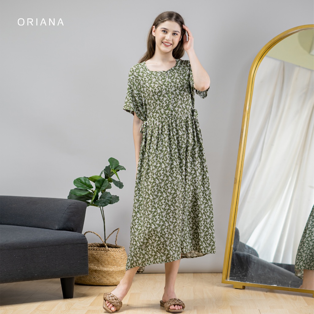 Oriana Dailywear Maxi Dress Daster Busui Cayya Ghaniya Series