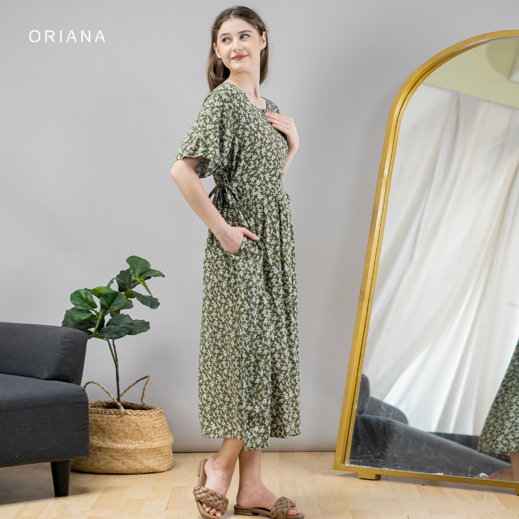 Oriana Dailywear Maxi Dress Daster Busui Cayya Ghaniya Series