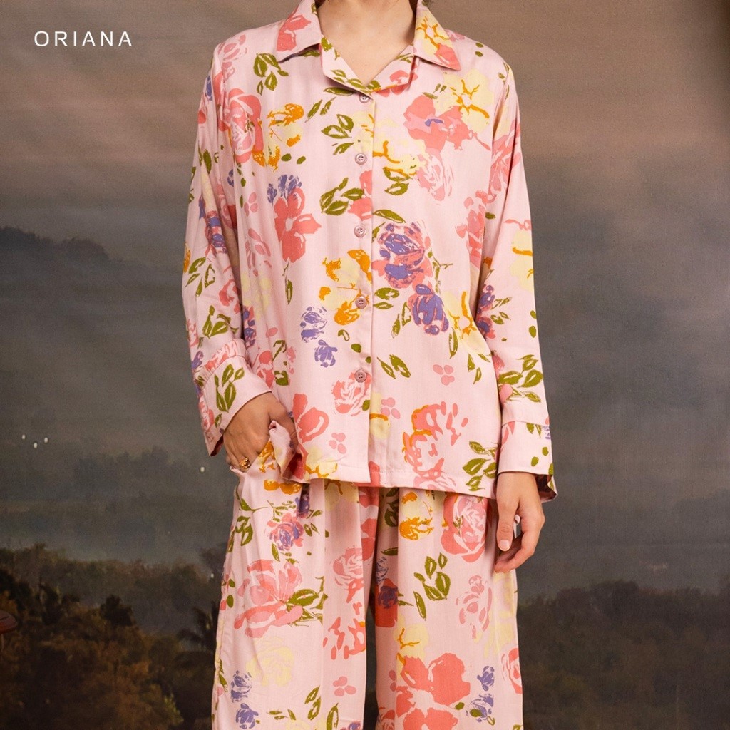 Oriana Baju Tidur Pajamas Lengan Panjang Collection