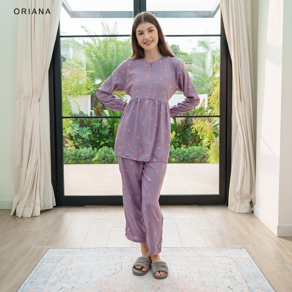 Oriana Baju Tidur Pajamas Lengan Panjang Collection
