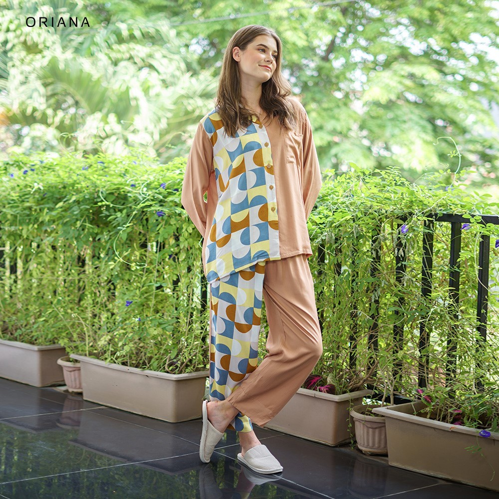 Oriana Baju Tidur Pajamas Lengan Panjang Collection