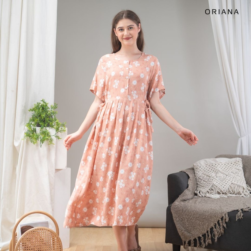 Oriana Dailywear Daster Busui Pendek Cayya Rayon Ilyana Series