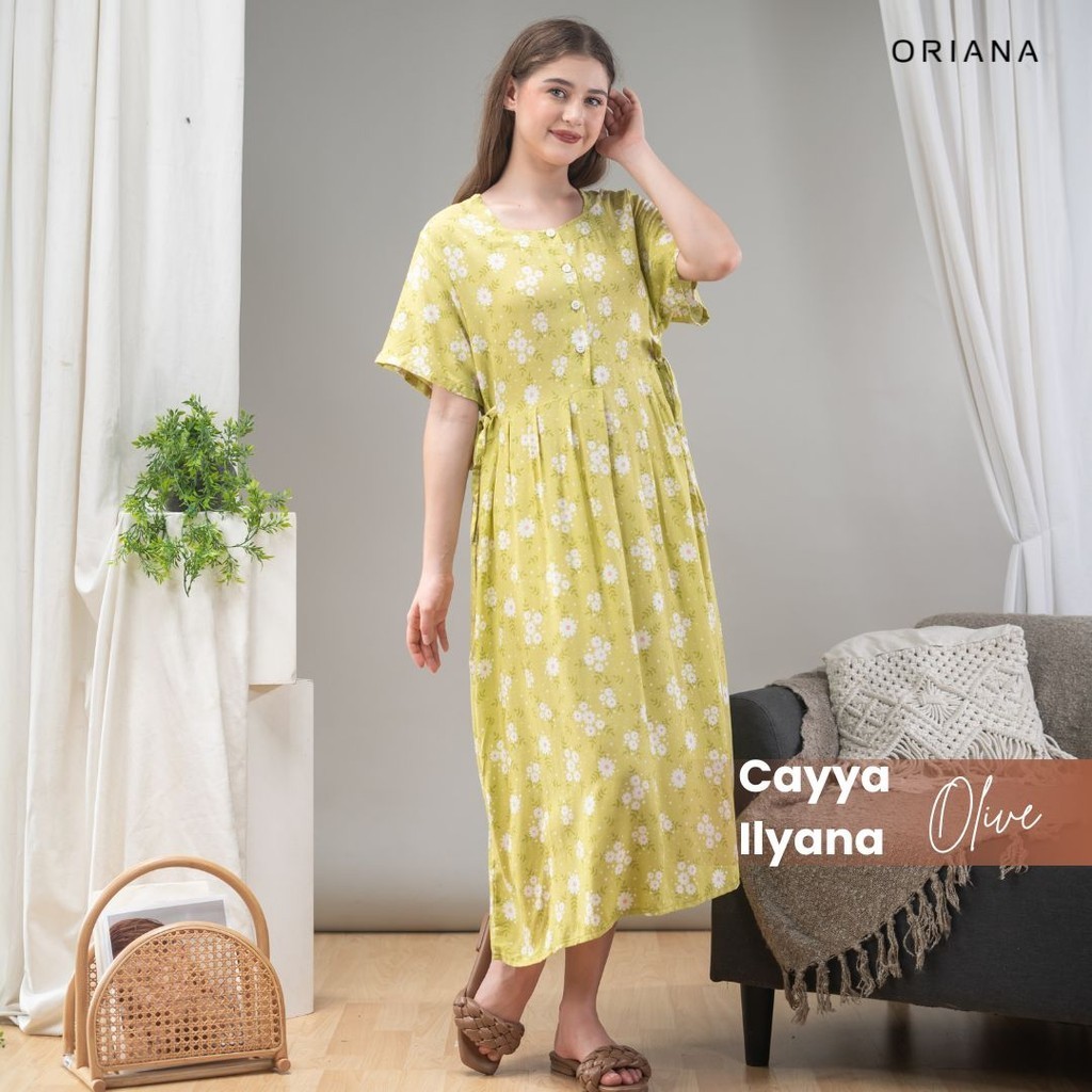 Oriana Dailywear Daster Busui Pendek Cayya Rayon Ilyana Series