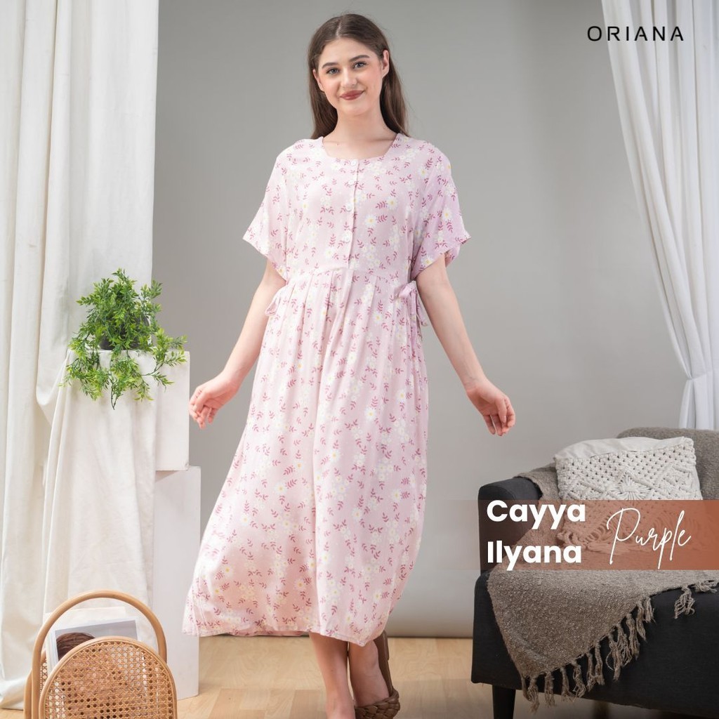 Oriana Dailywear Daster Busui Pendek Cayya Rayon Ilyana Series