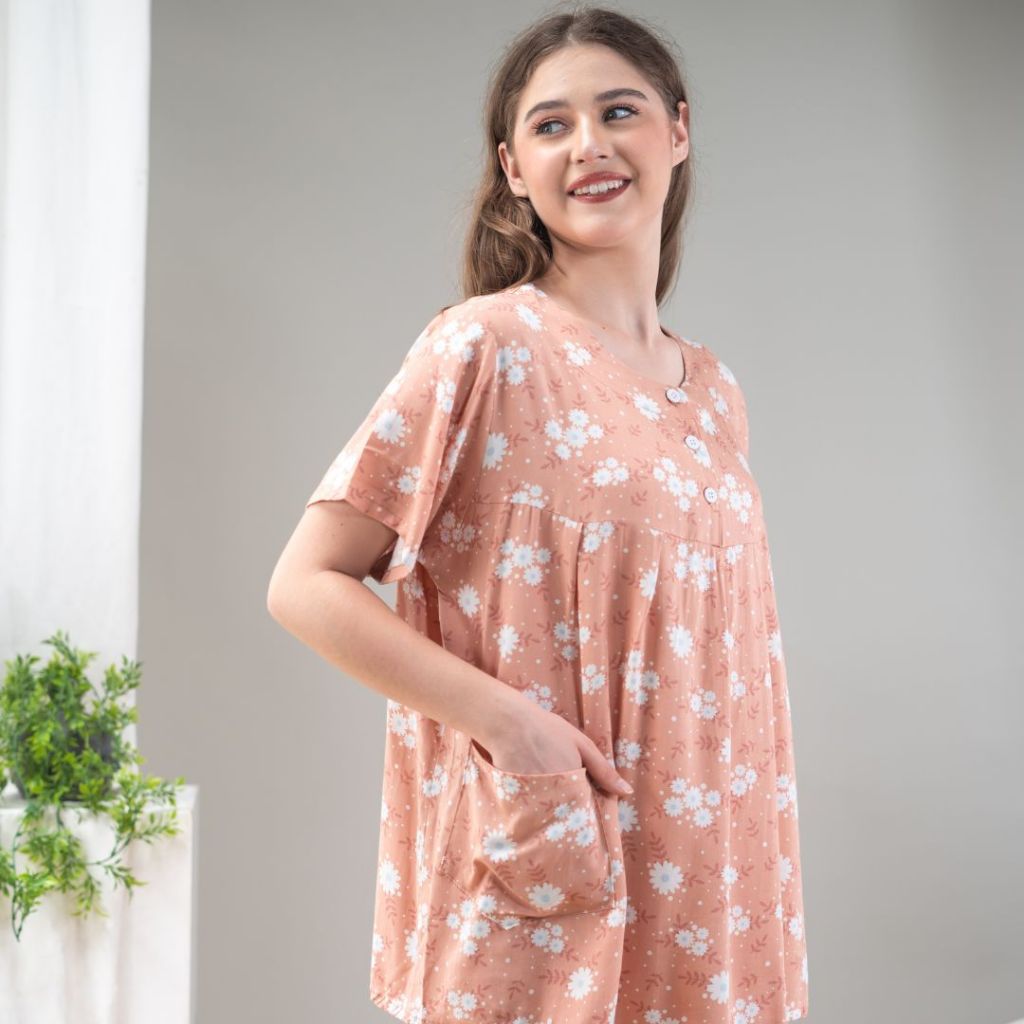 Oriana Sleepwear Piyama Puthi Ilyana Series I Baju Tidur Pajamas One Set