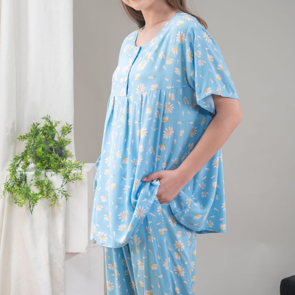 Oriana Sleepwear Piyama Lengan Pendek Collection I Baju Tidur Pajamas One Set