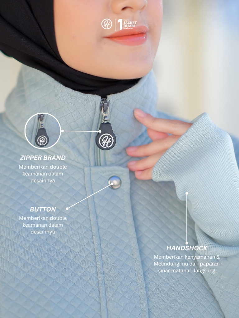 Hijacket Marwah Jaket Wanita Muslimah Modest Feminim untuk Traveling & Daily Wear