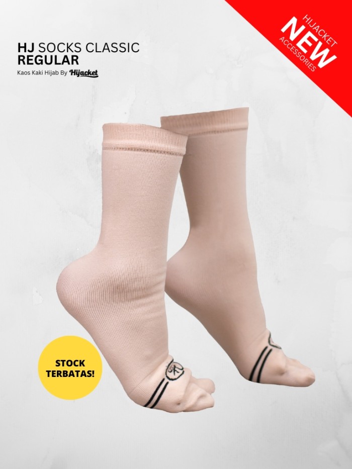 HJ Socks Classic Regular kaos kaki Jempol Polos Wanita Muslimah