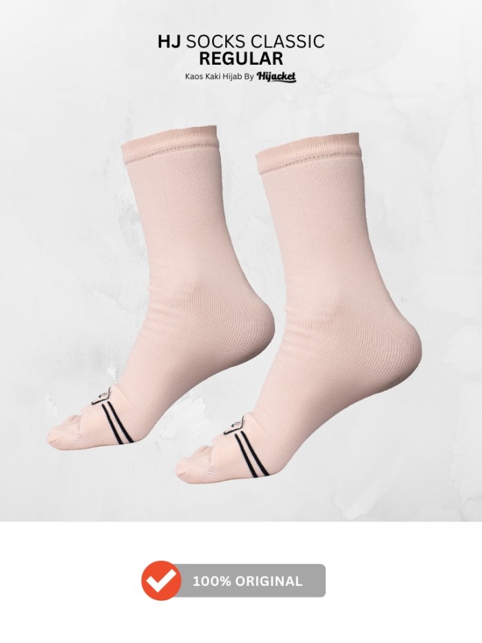 HJ Socks Classic Regular kaos kaki Jempol Polos Wanita Muslimah
