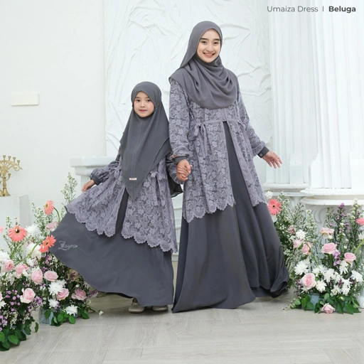 Image of Zayra Hijab - Umaiza - Gamis Anak - Series Mom & Kids