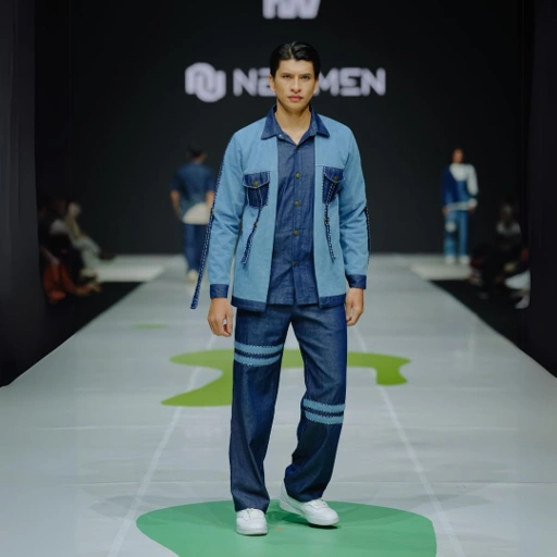 Image of NEU MEN [Exclusive Fashion Show Collection] Celestial Jacket Pants Pria Denim Premium