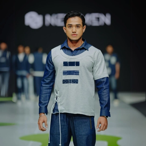 Image of NEU MEN [Exclusive Fashion Show Collection] Horizon Sweater Pants Denim Pria