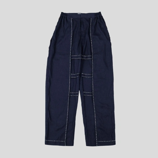 Image of NEU MEN  Celana Pria Langit Parahyangan Pants Linen Pria Navy