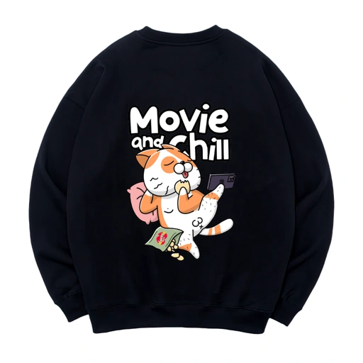 Image of Crewneck Lucknuts Movie & Chill