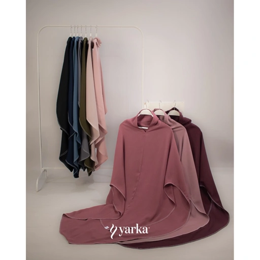 Image of Khimar sabira NONPAD | bahan royal twist | khimar stitch benang timbul