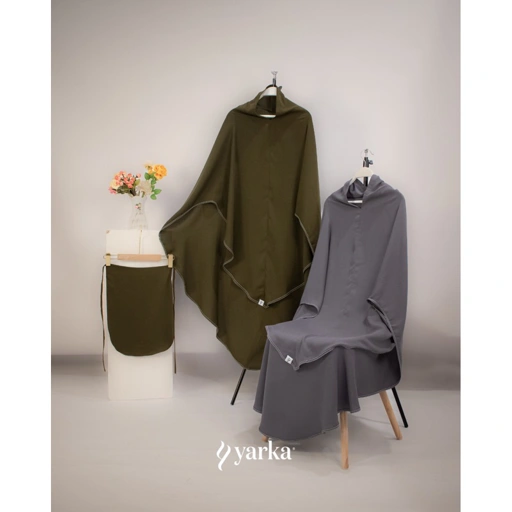 Image of Khimar sabira NONPAD | bahan royal twist | khimar stitch benang timbul