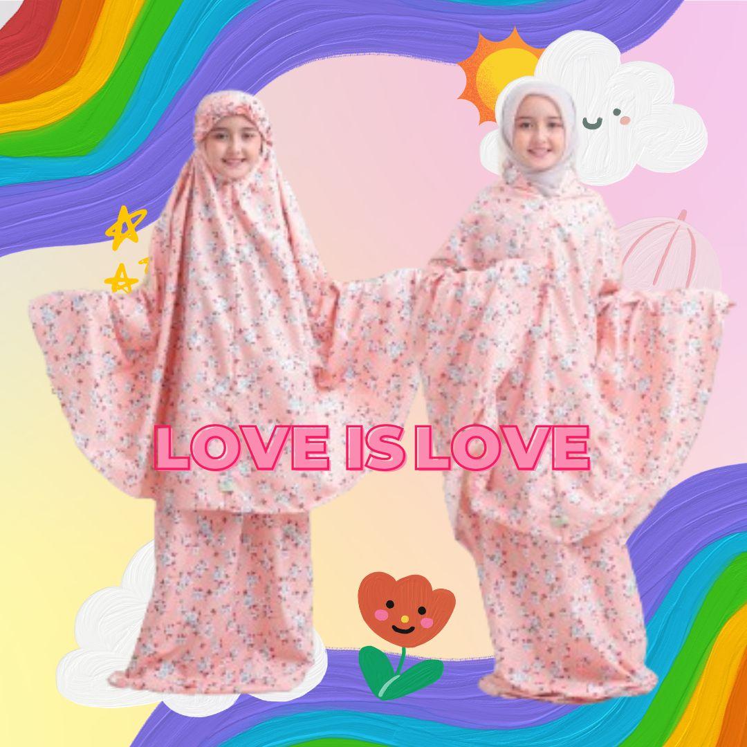 Alantasik mukena anak remaja tanggung basic polos 2in1 travel MOANA  alantasik  kisaran 6 7 8 9 10 12 13 tahun