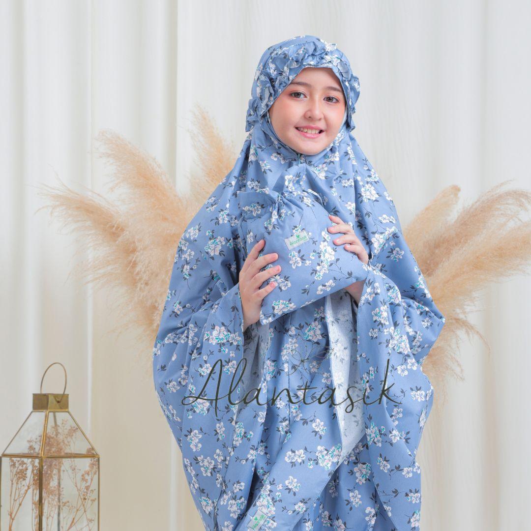 Alantasik mukena anak remaja tanggung basic polos 2in1 travel MOANA  alantasik  kisaran 6 7 8 9 10 12 13 tahun